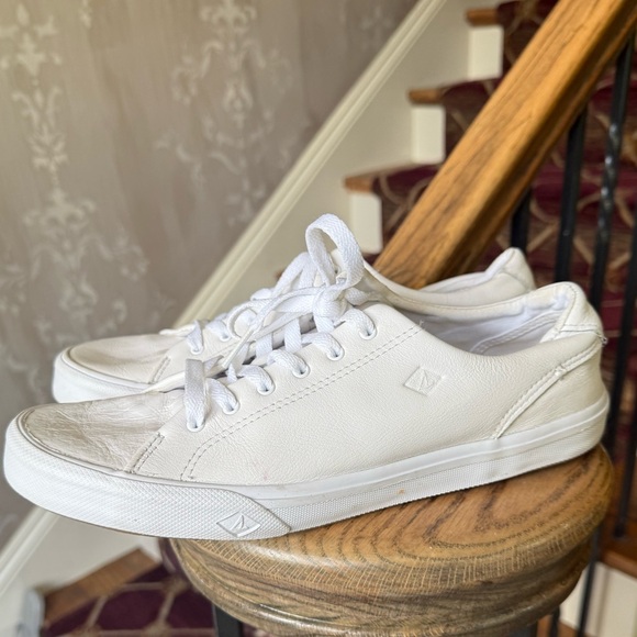 Sperrys ladies sneaker size 10 white very good condition men’s size 8 1/2 - Picture 10 of 15